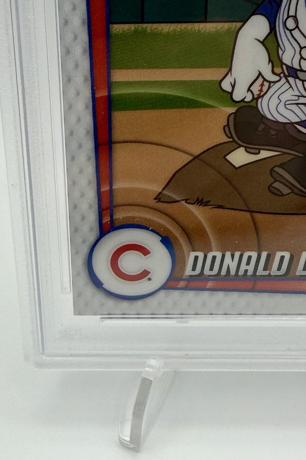 2025 Topps Chrome Disney Donald Duck Cubs Mickey & Friends #MLBH-18 MINT PSA 9 - Thumbnail 4