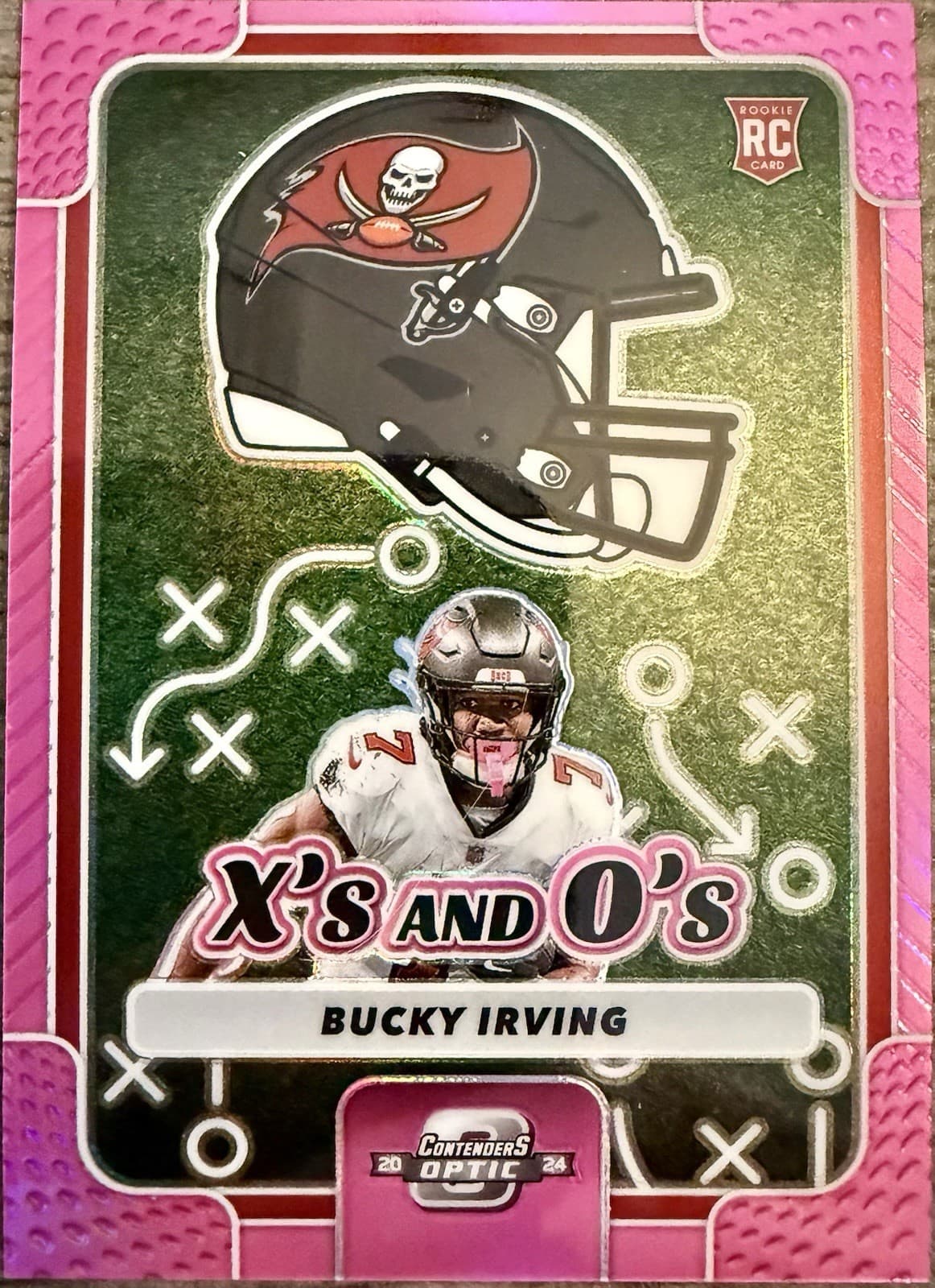 2024 Panini Contenders Optic Bucky Irving Xs and Os Pink Prizm /75 RC #XO-BIG