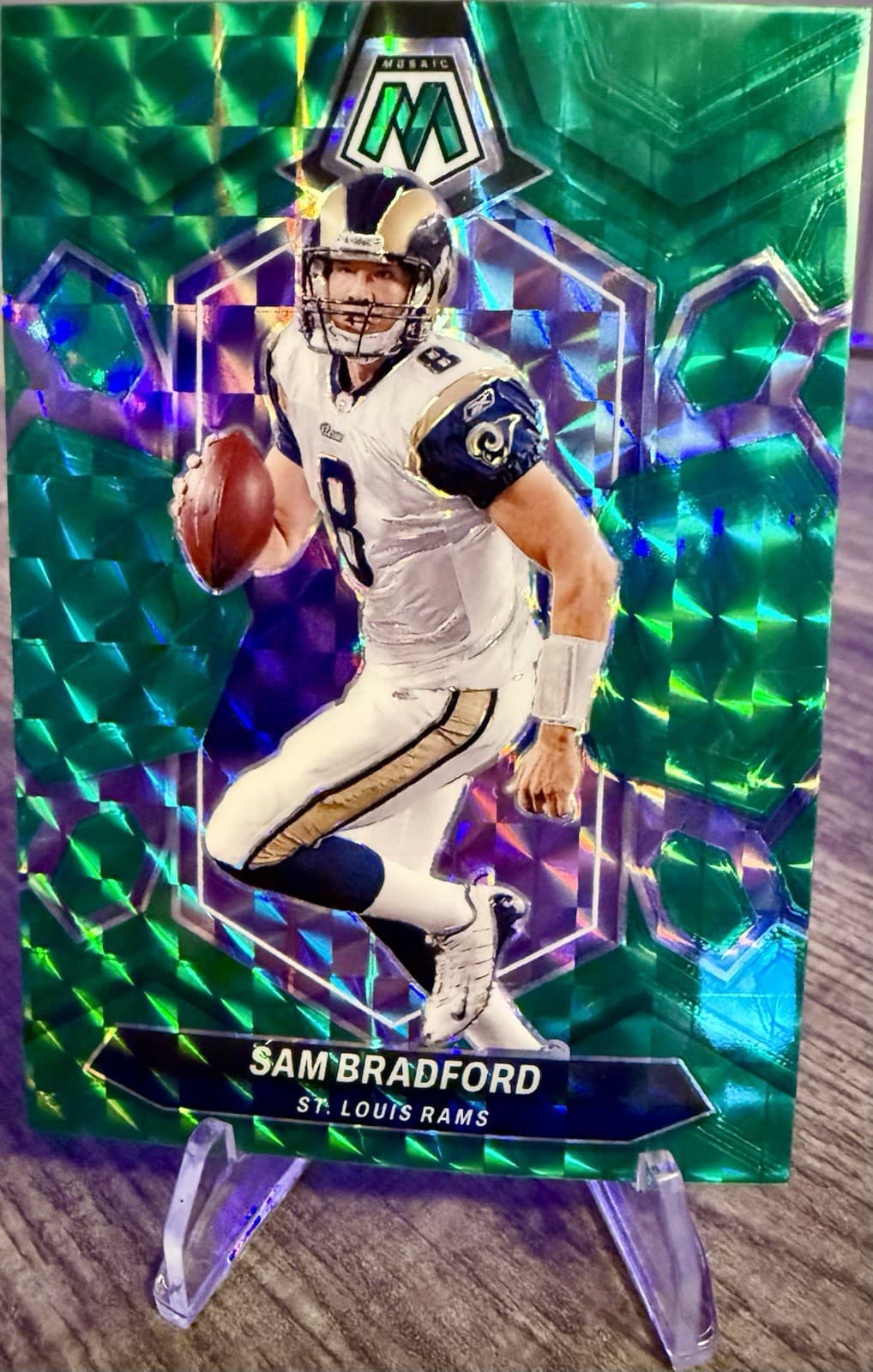 2024 Panini Mosaic Sam Bradford #242 Green Mosaic St. Louis Rams