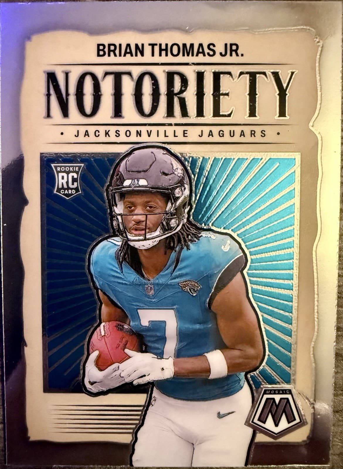 2024 Panini Mosaic - Notoriety Brian Thomas Jr. #25 (RC)