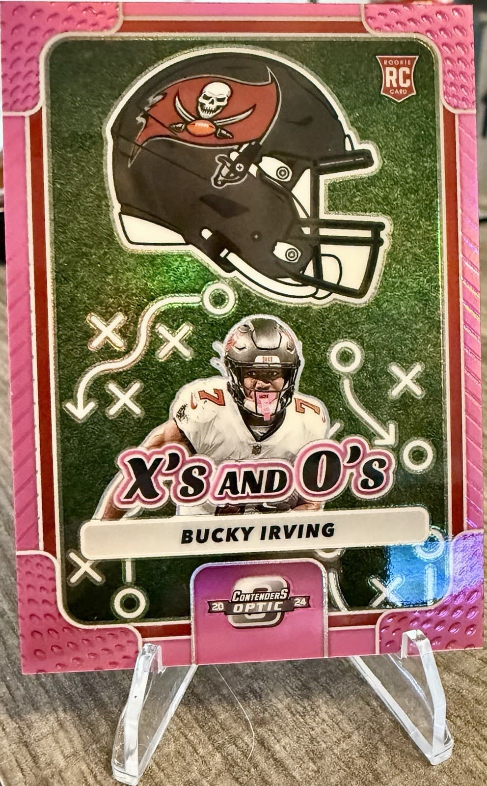 2024 Panini Contenders Optic Bucky Irving Xs and Os Pink Prizm /75 RC #XO-BIG - Thumbnail 4