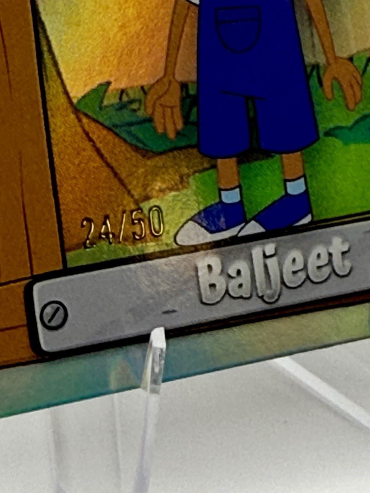 2026 Topps Neon Disney Baljeet P&F-3 Gold 24/50 Phineas & Ferb - Thumbnail 2