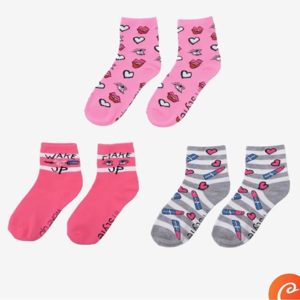 Betsey‎ Johnson Pink and Gray Hosiery Set
