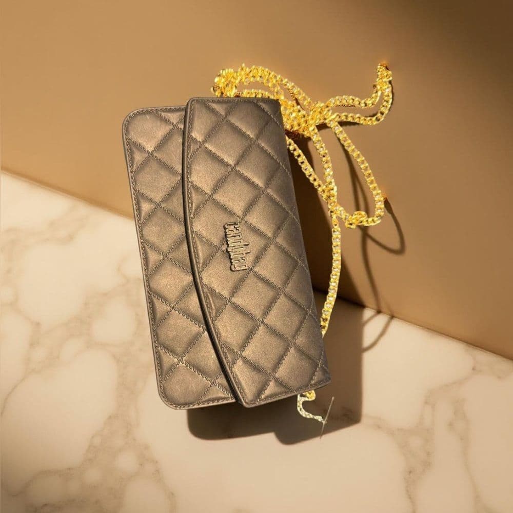 Quilted Black Chain Bag