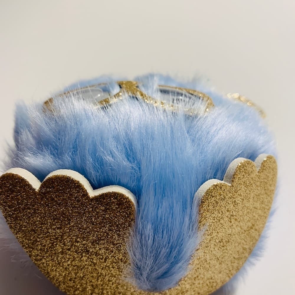 💜Sale Adorable‎ Blue/Gold Kitten key chain - Thumbnail 2