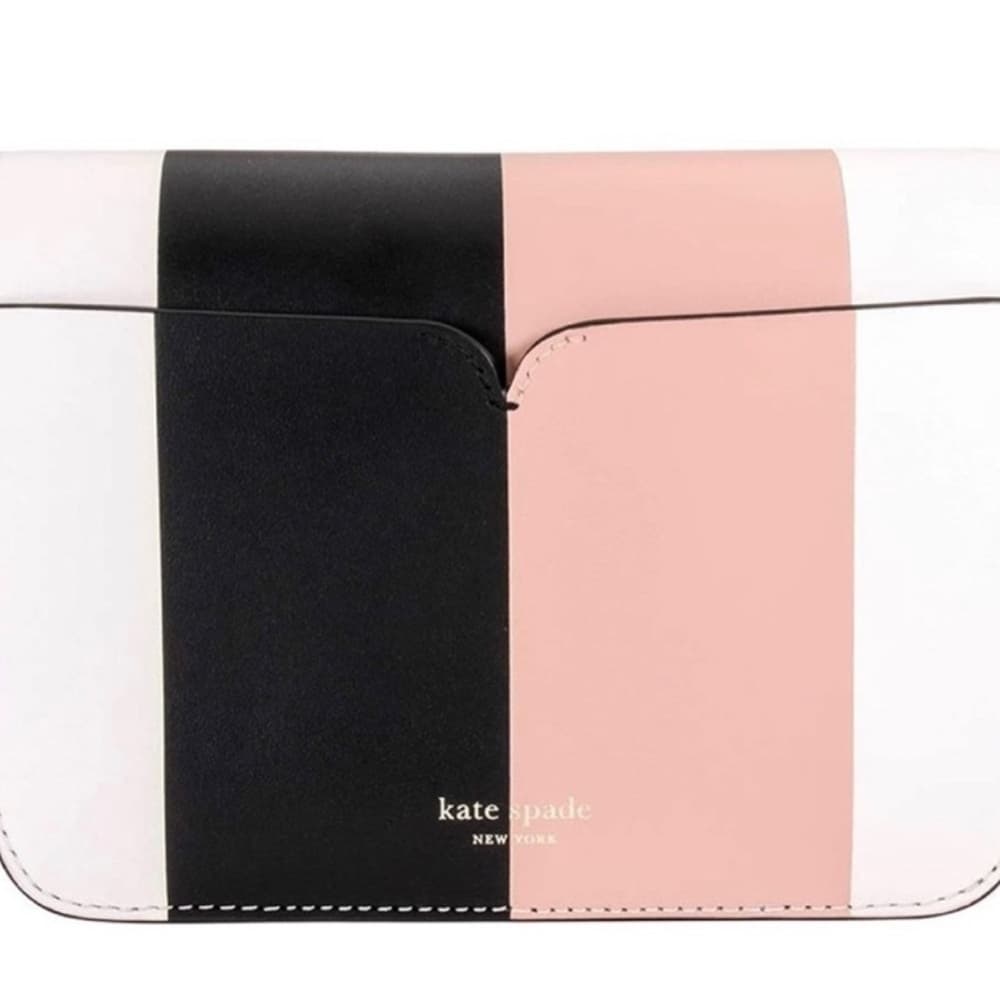 Kate Spade Pink and‎ Black Crossbody Bag with Gold Accents - Thumbnail 3