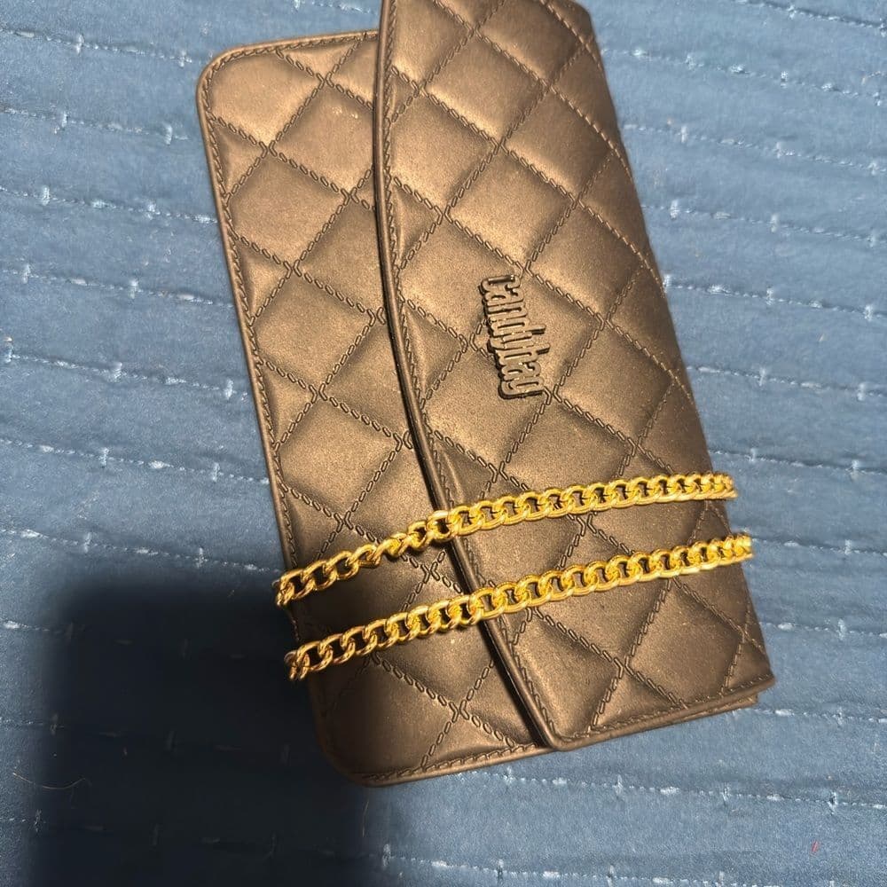 Quilted Black Chain Bag - Thumbnail 2