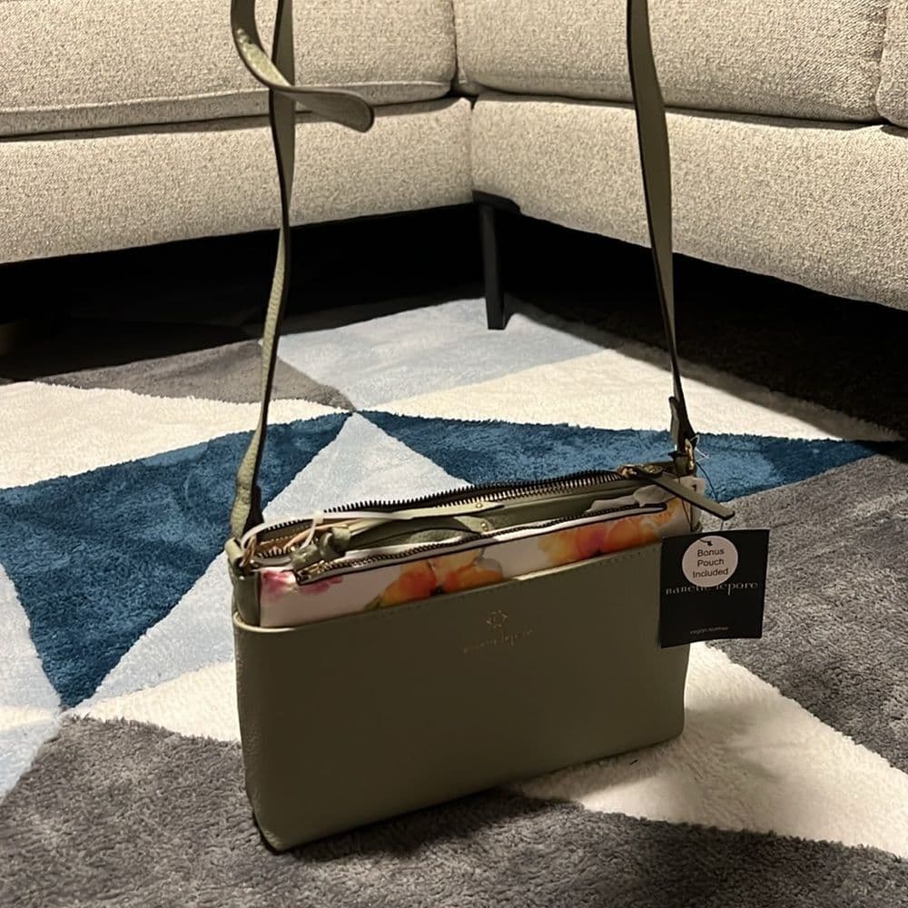 Nanette Lepore Green Crossbody Bag with Minimalist Design - Thumbnail 7
