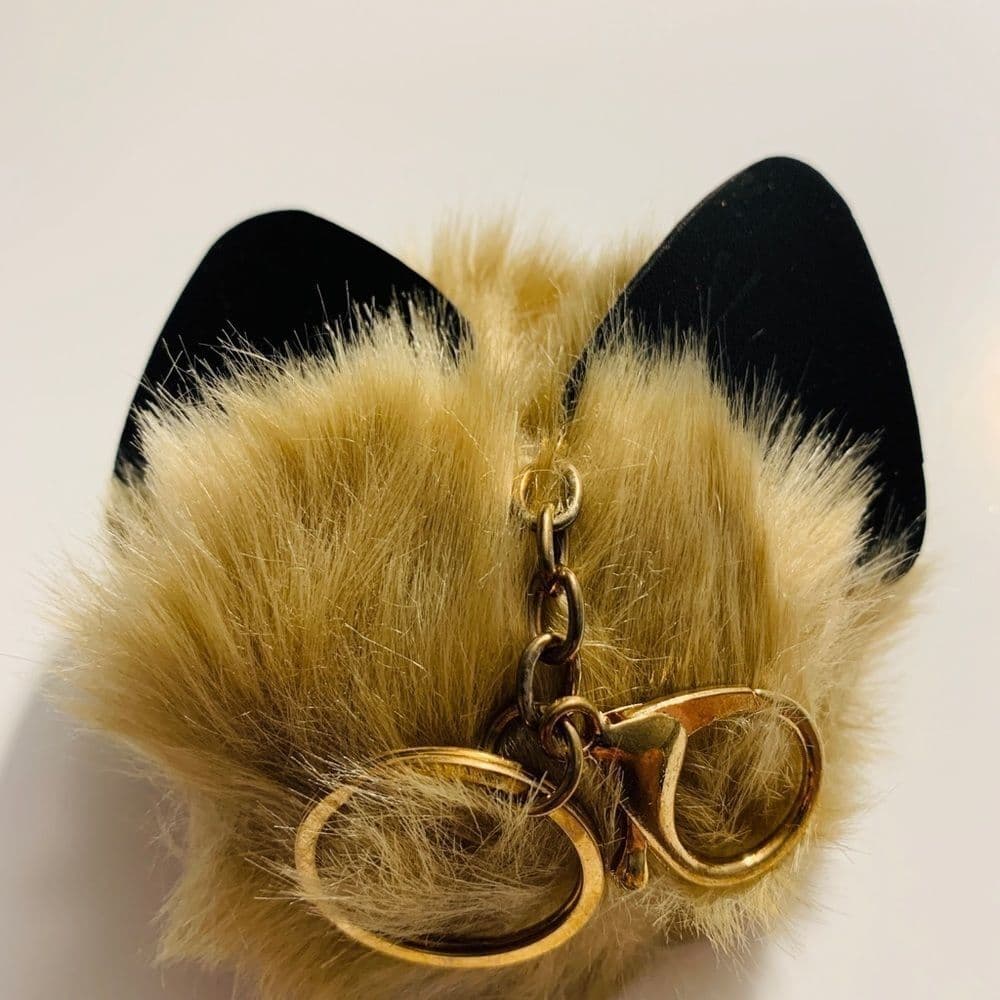 💜Sale Adorable Gold Kitten key chain - Thumbnail 3