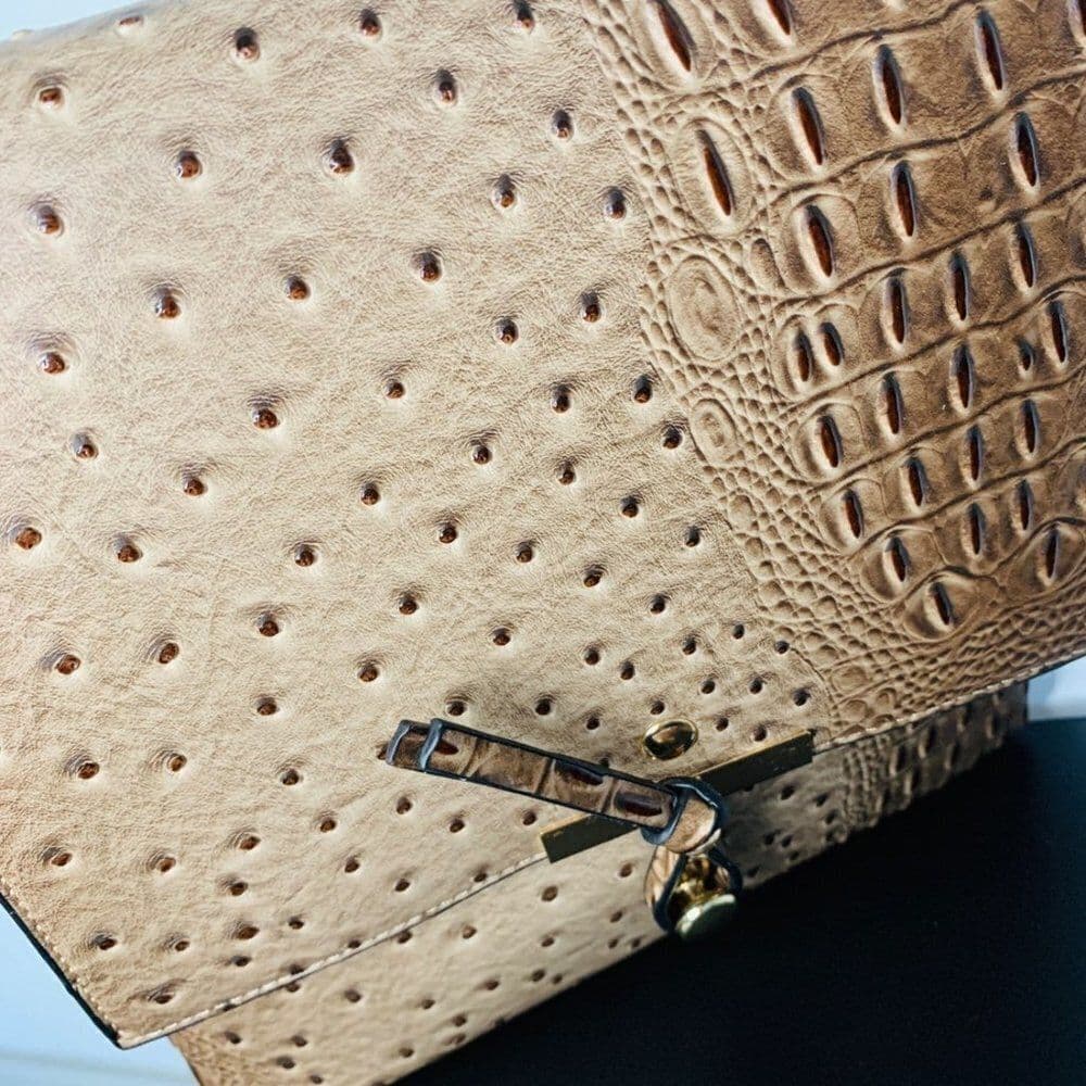 Le Miel Faux Leather Handbag - Thumbnail 5