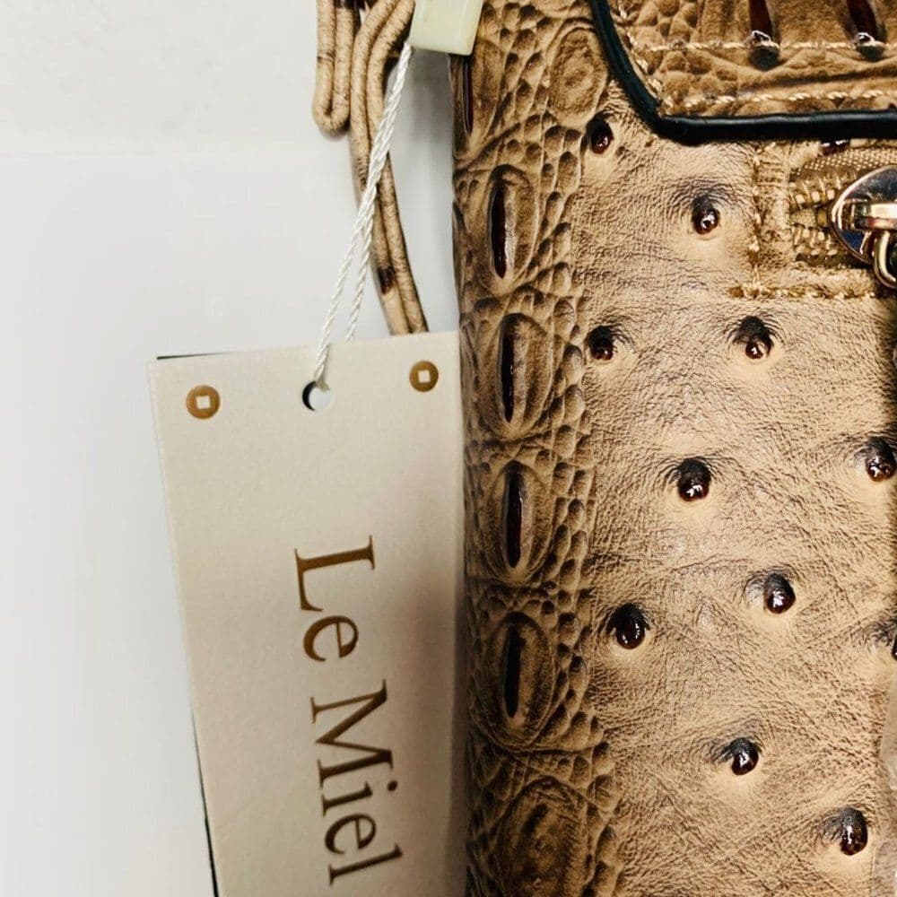 Le Miel Faux Leather Handbag - Thumbnail 7
