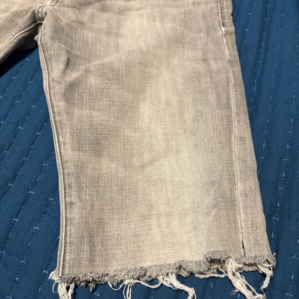 Express Men's Jean‎ Shorts - Light Tan - Thumbnail 2