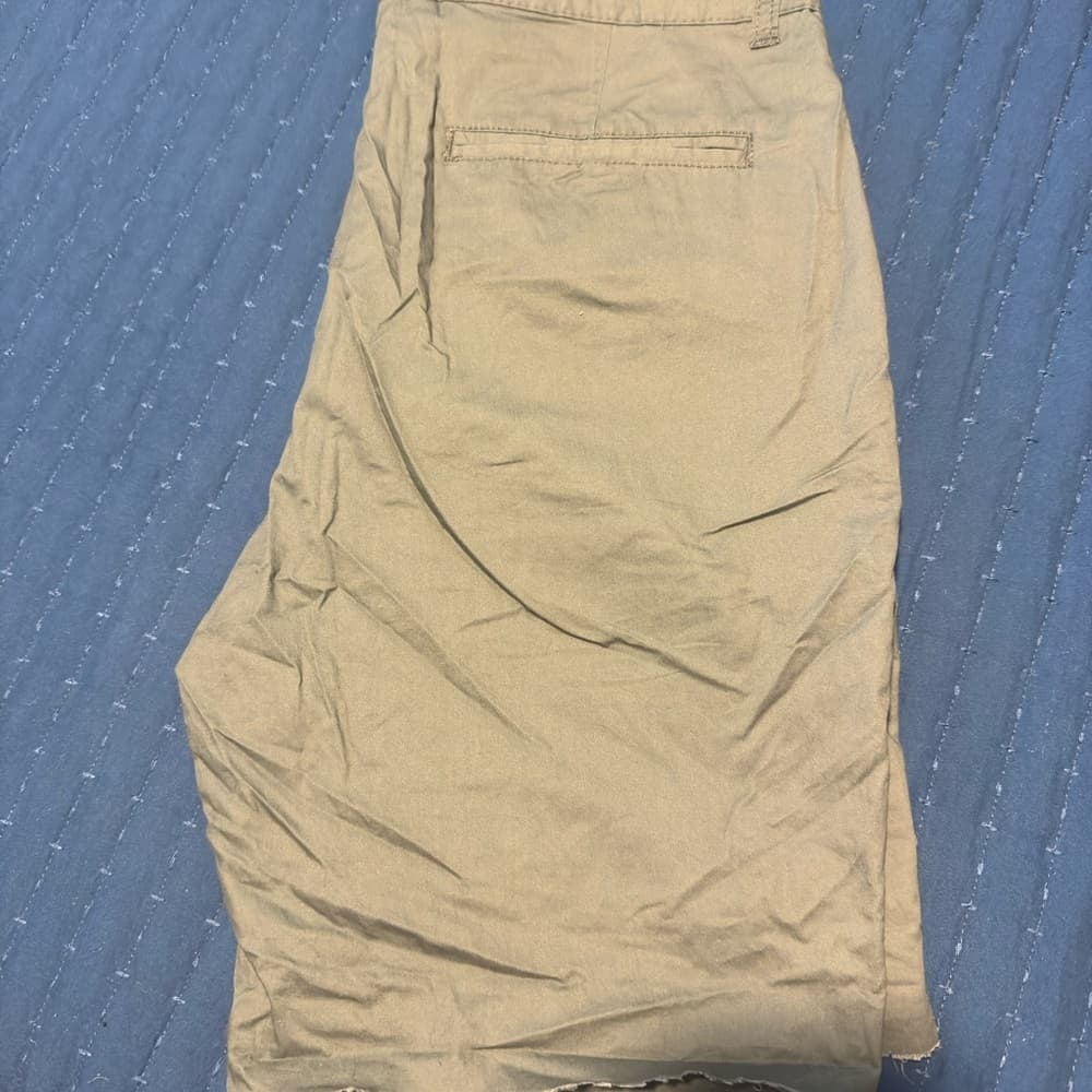 21men Green Cargo Shorts Classic Style - Thumbnail 3