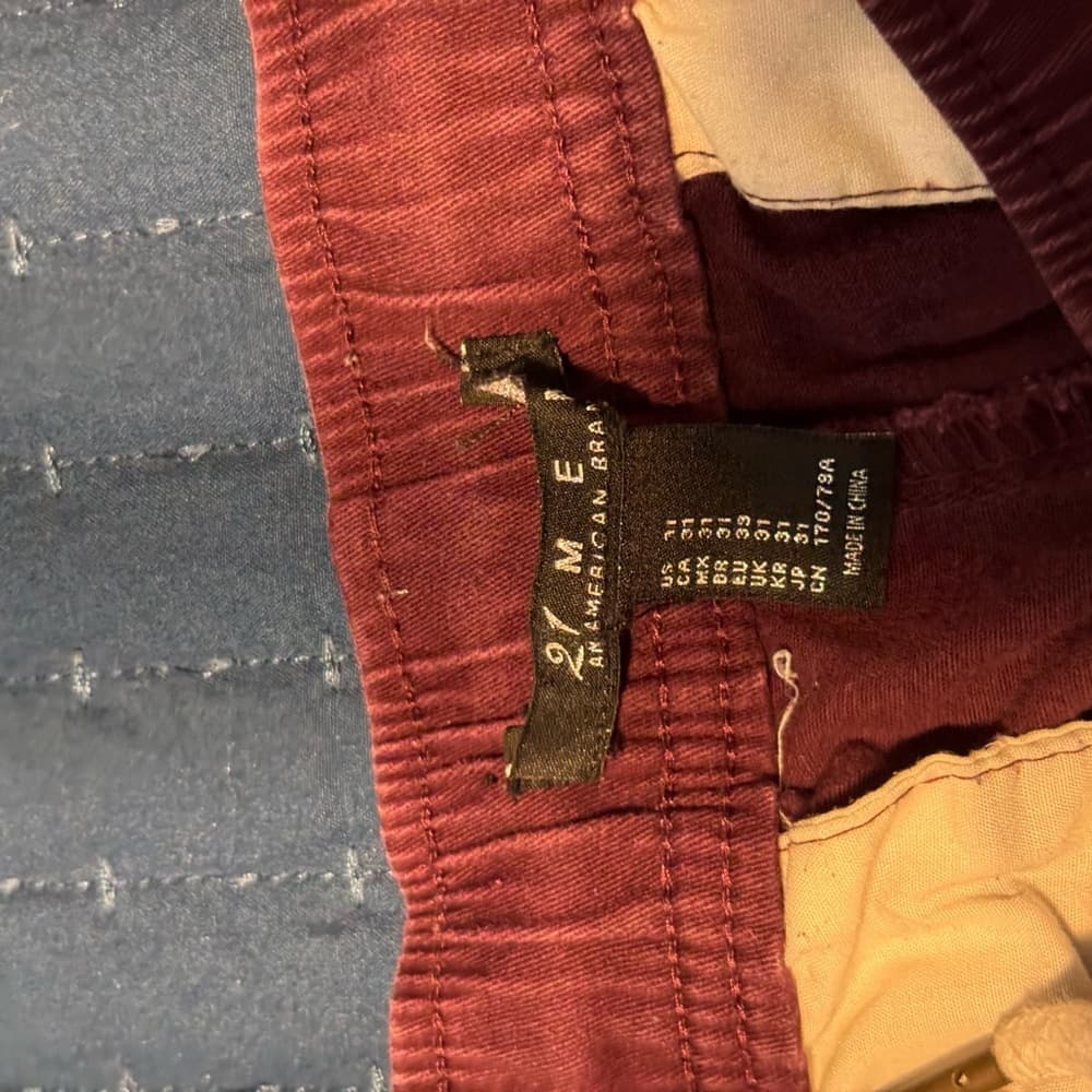 21men Maroon Casual‎ Shorts - Thumbnail 2