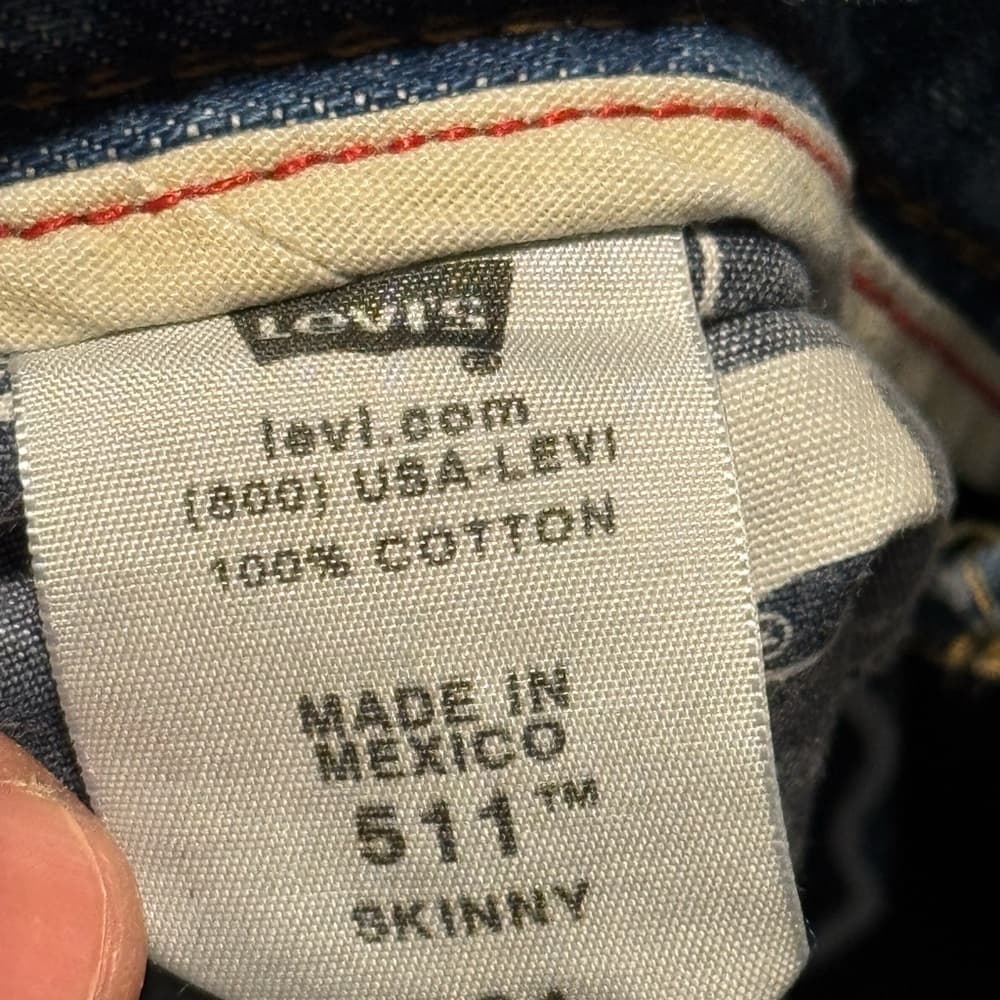 Levi's Classic Blue Denim Cut-Off Shorts‎ - Thumbnail 3