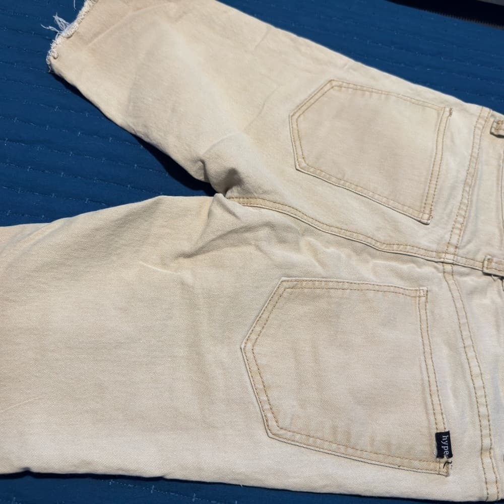 Hype Beige Denim Shorts - Thumbnail 4