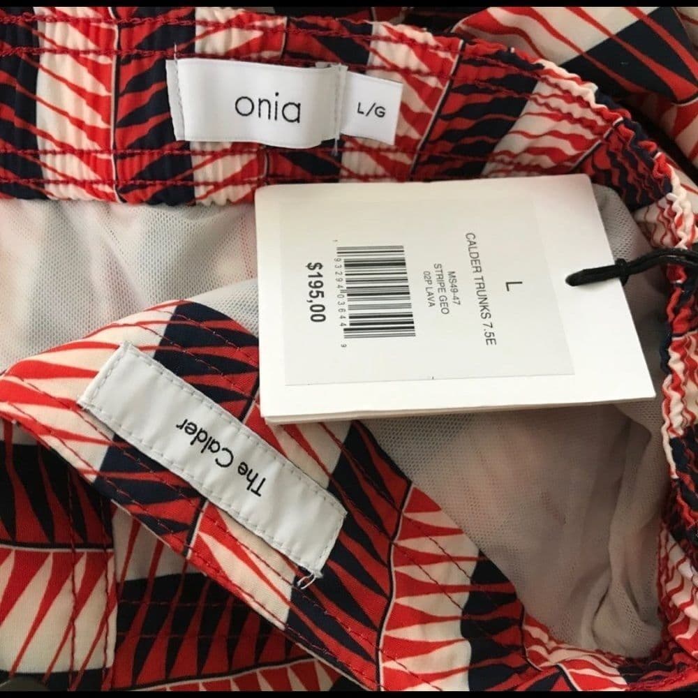 Men's ONIA Calder Swim Trunks Shorts - Thumbnail 5