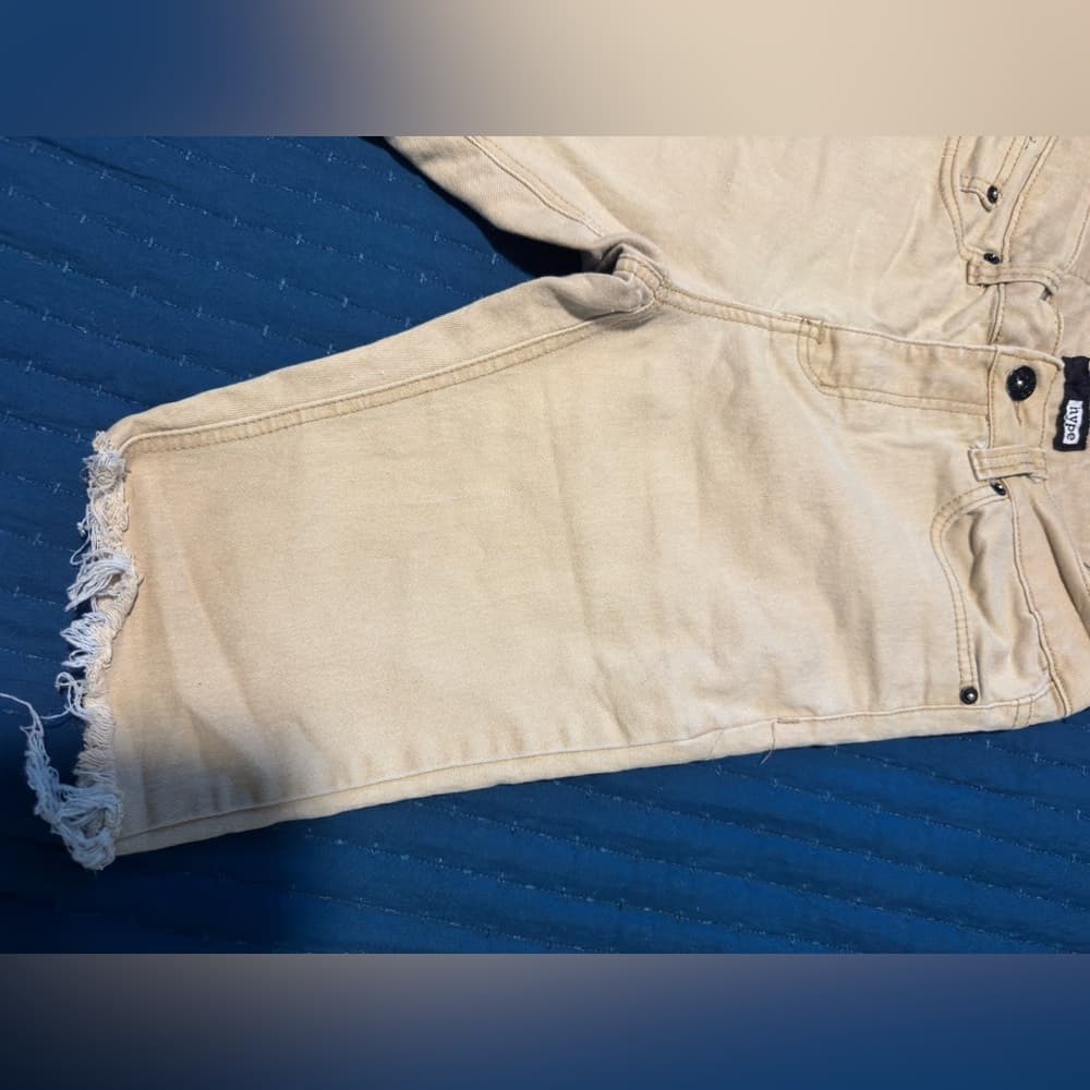 Hype Beige Denim Shorts - Thumbnail 2