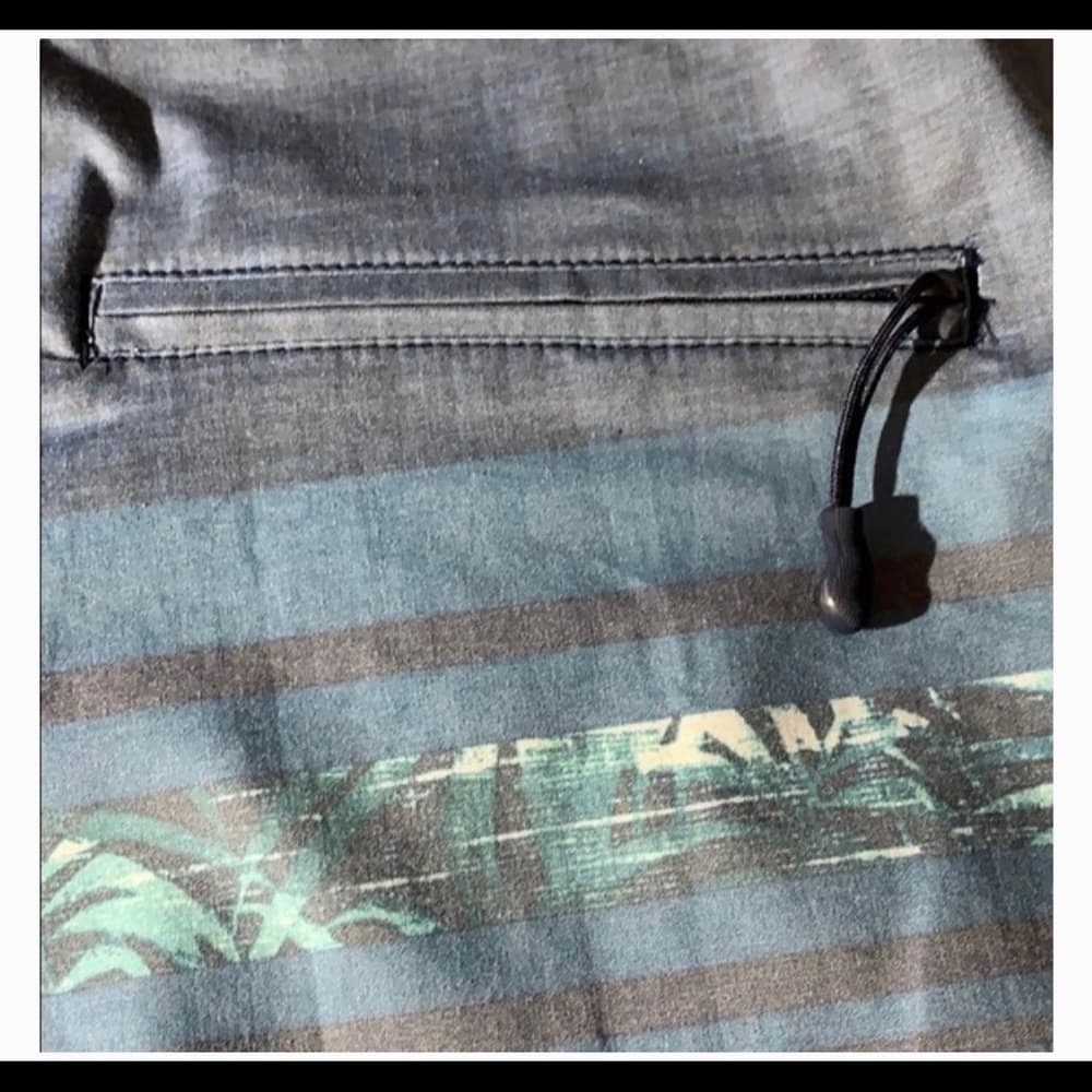 Men’s blue striped printed swim trunks M - Thumbnail 3