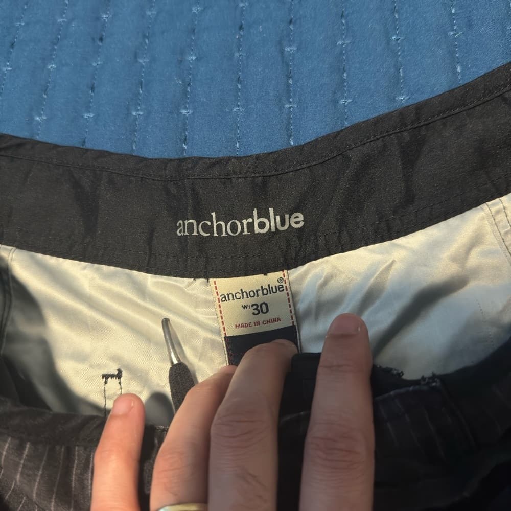 Anchor Blue‎ Black and Gray Shorts - Thumbnail 3