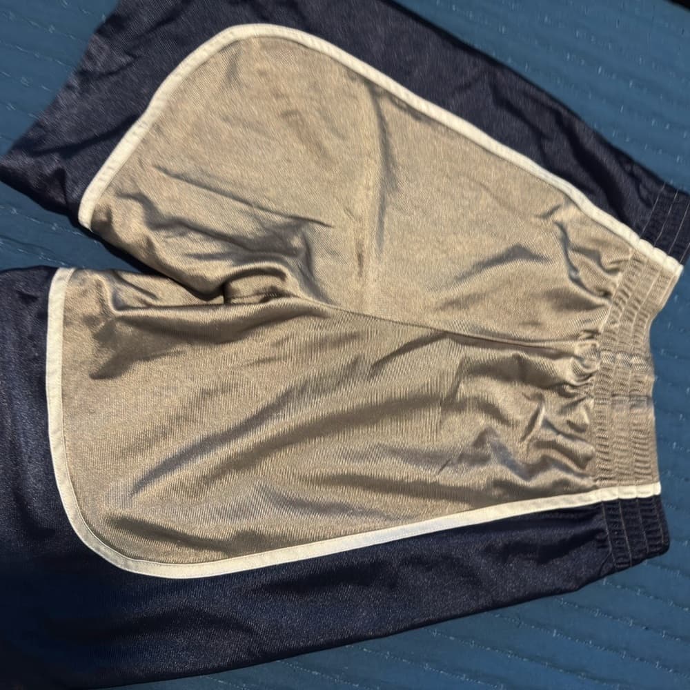 Navy and‎ Gray Athletic Shorts - Thumbnail 3