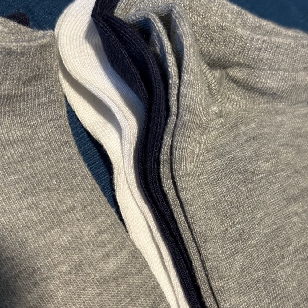 mark. Casual Gray and‎ White Ankle Socks - Thumbnail 2