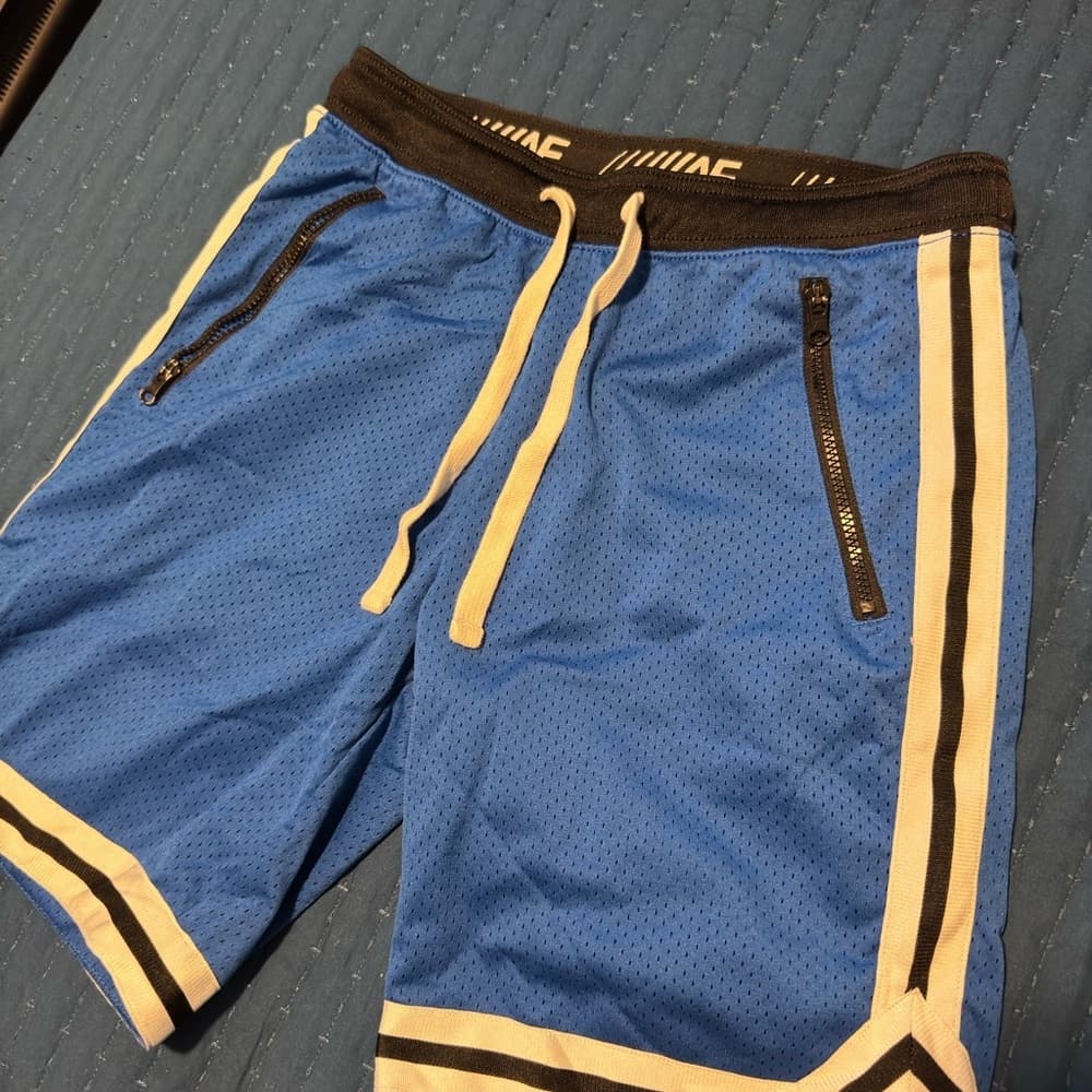 American Eagle Outfitters Blue and Black Athletic Shorts - Thumbnail 5