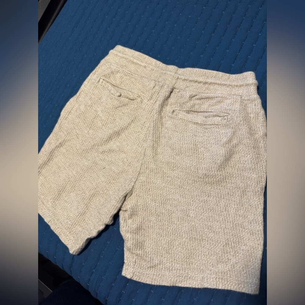 Zara Gray Athletic Shorts with Drawstring Waistband - Thumbnail 3