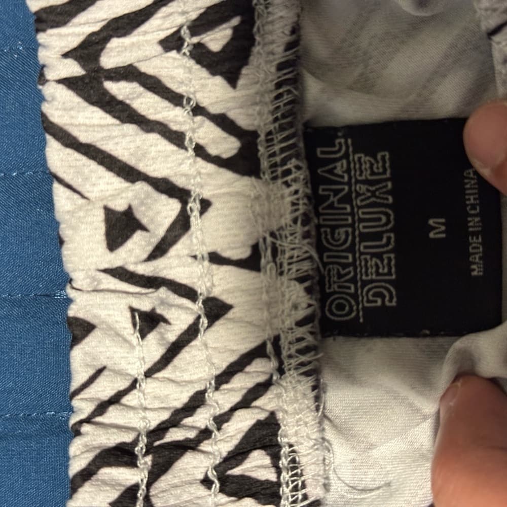 Geometric Black and White Pants - Thumbnail 3