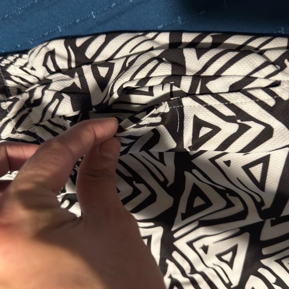 Geometric Black and White Pants - Thumbnail 6