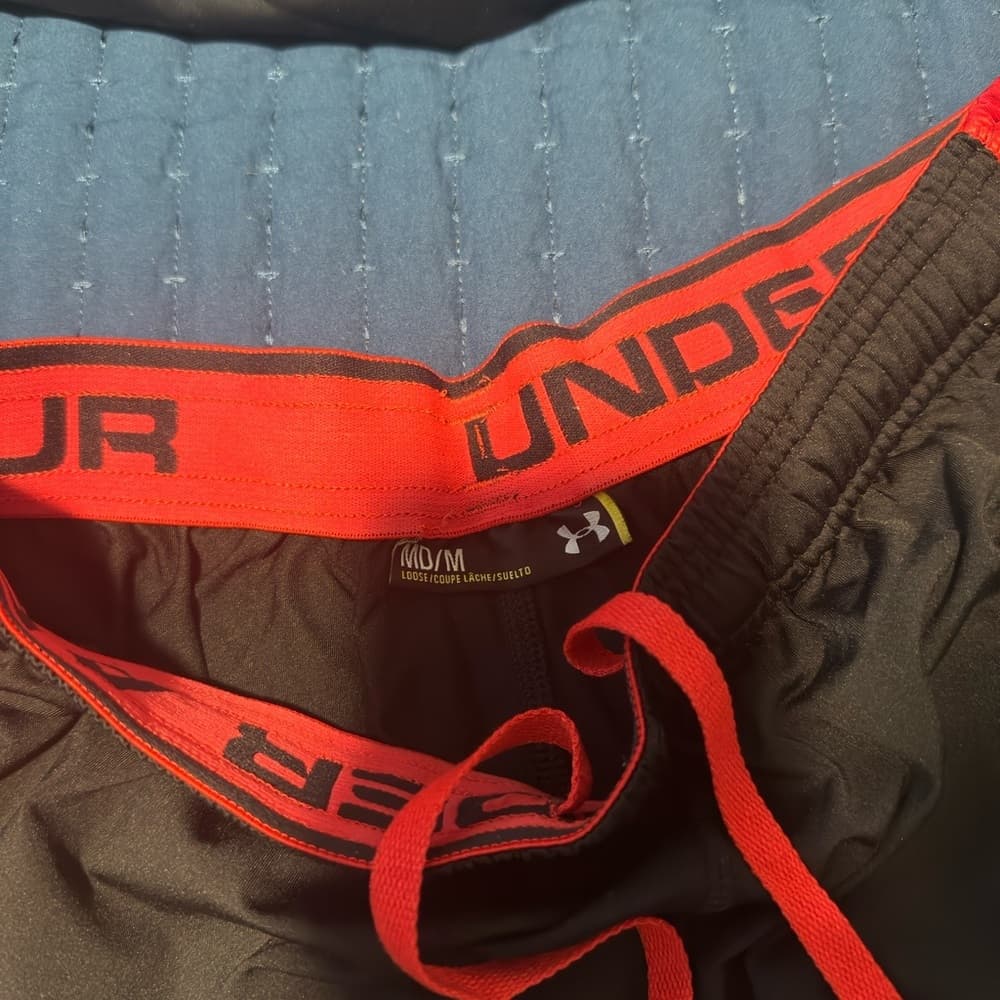 Under Armour Red and Black Athletic Shorts‎ - Thumbnail 3