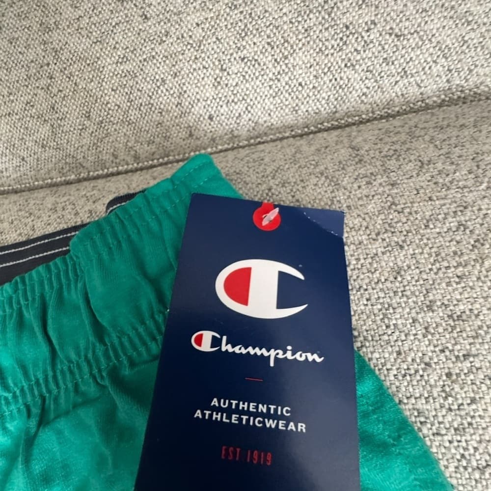 Champion Green‎ Athletic Shorts Lightweight Elastic Waist - Thumbnail 5