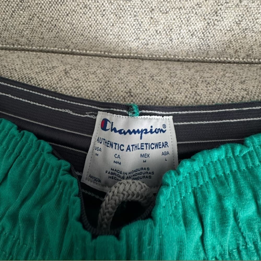 Champion Green‎ Athletic Shorts Lightweight Elastic Waist - Thumbnail 4