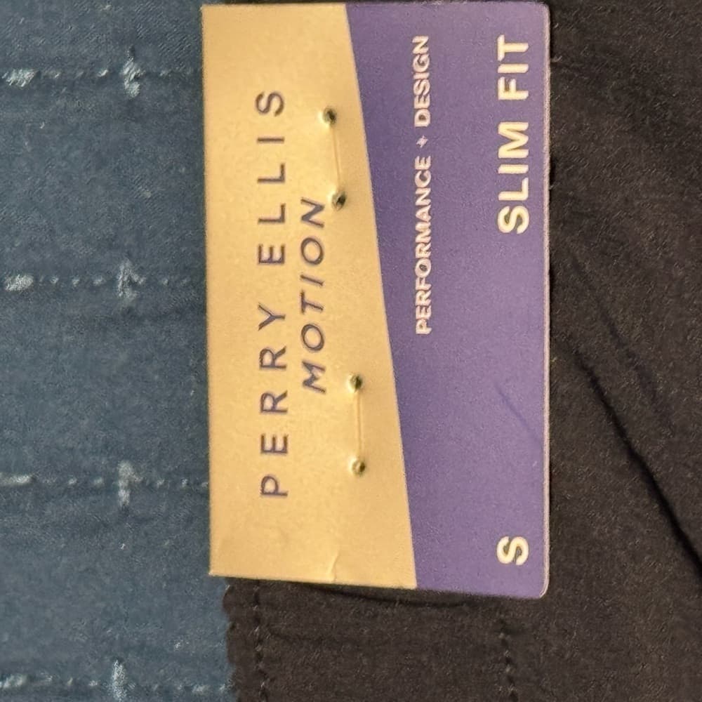 Perry‎ Ellis Brown Athletic Shorts with Adjustable Waist - Thumbnail 6
