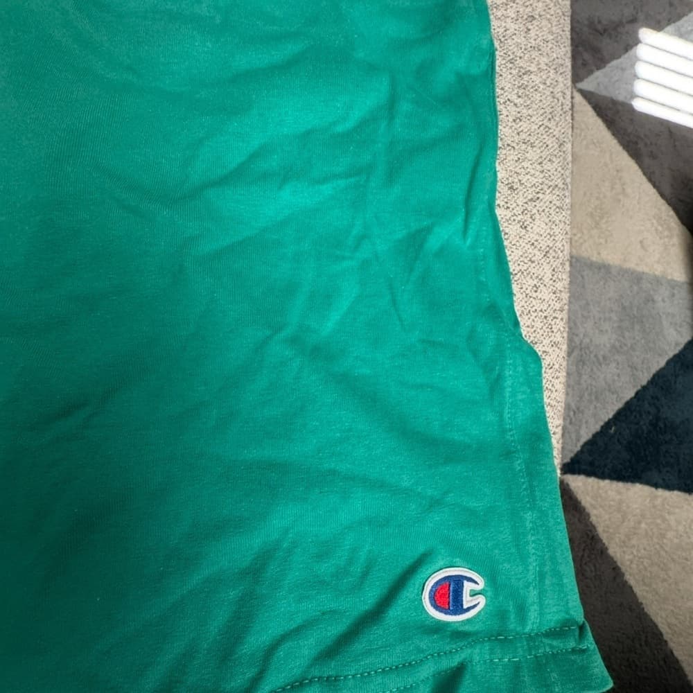 Champion Green‎ Athletic Shorts Lightweight Elastic Waist - Thumbnail 6