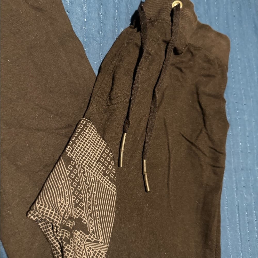 Retrofit Gray/black‎ Joggers with Tapered Fit and Drawstring Waist - Thumbnail 2