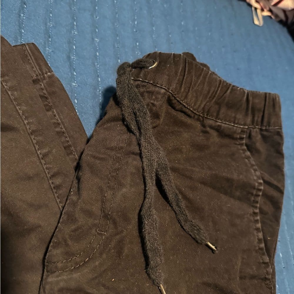 Men's black casual Pants - Thumbnail 2