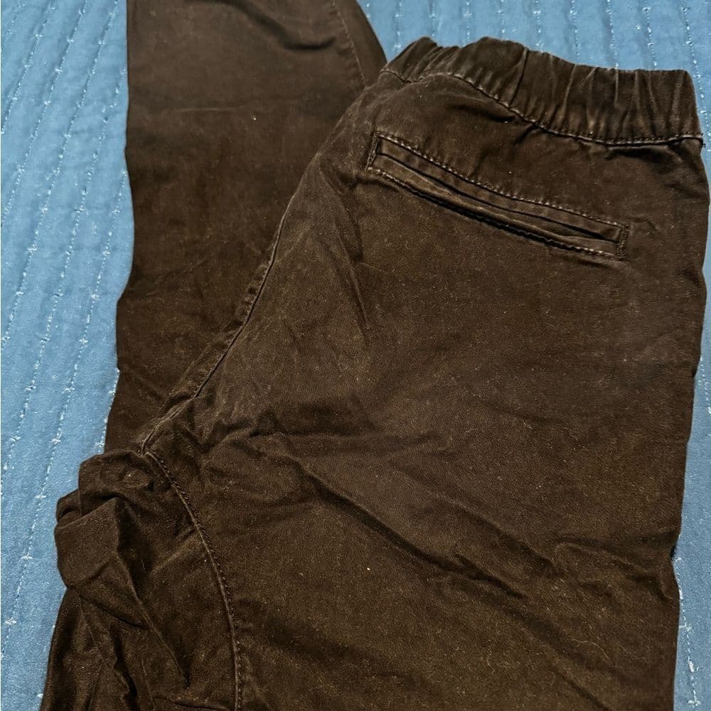 Men's black casual Pants - Thumbnail 3