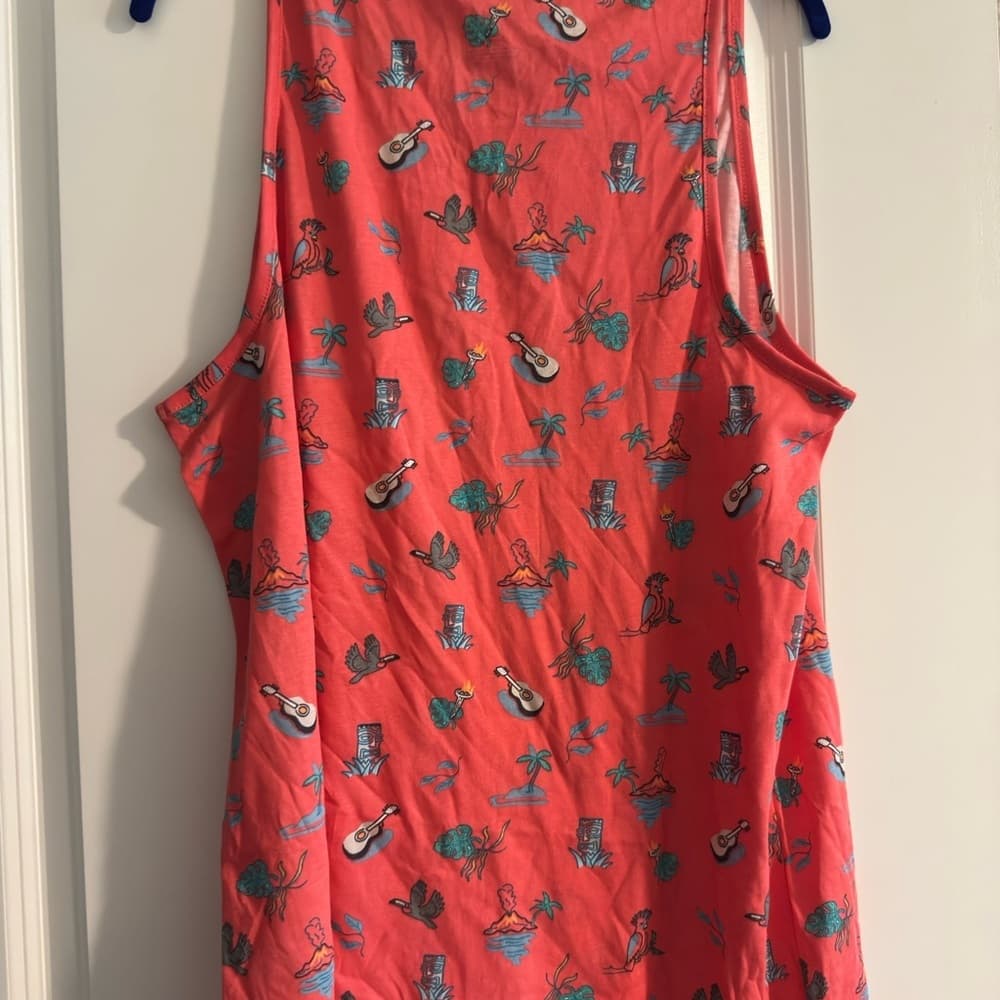 Sonoma Coral Tank Top with Tropical Print - Thumbnail 5