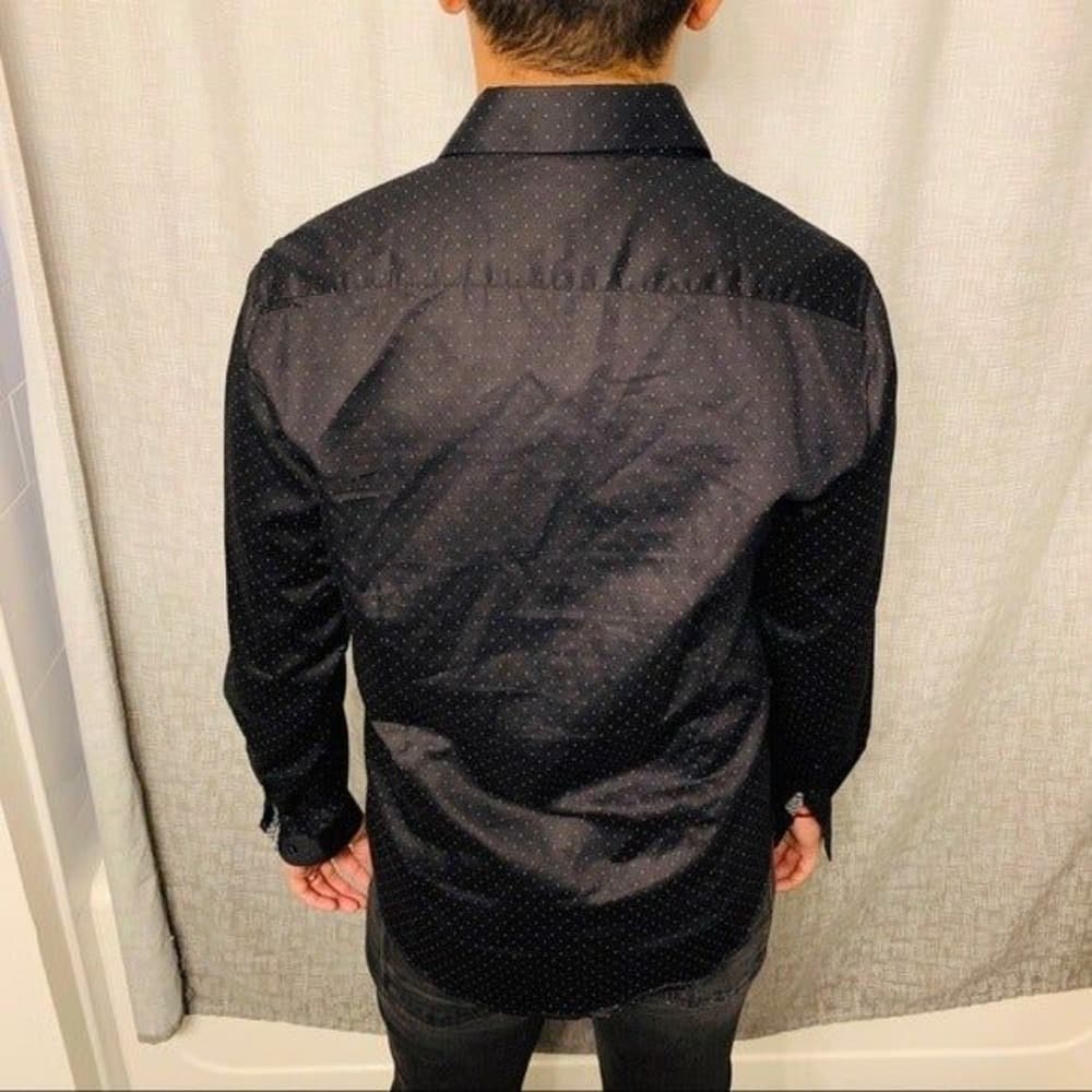Denim & Flower Men's Dress Shirt - Thumbnail 3