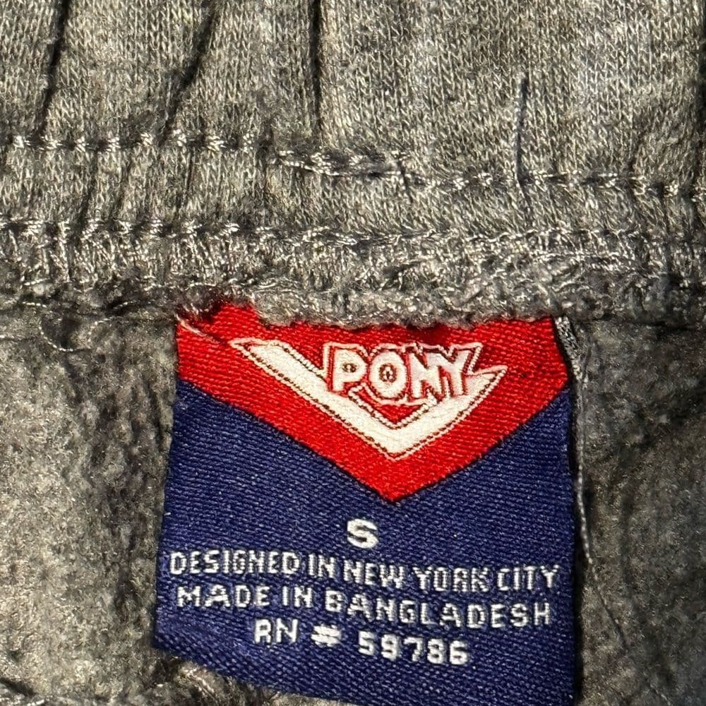 Pony Gray Joggers Elastic Waistband Tapered Fit - Thumbnail 4
