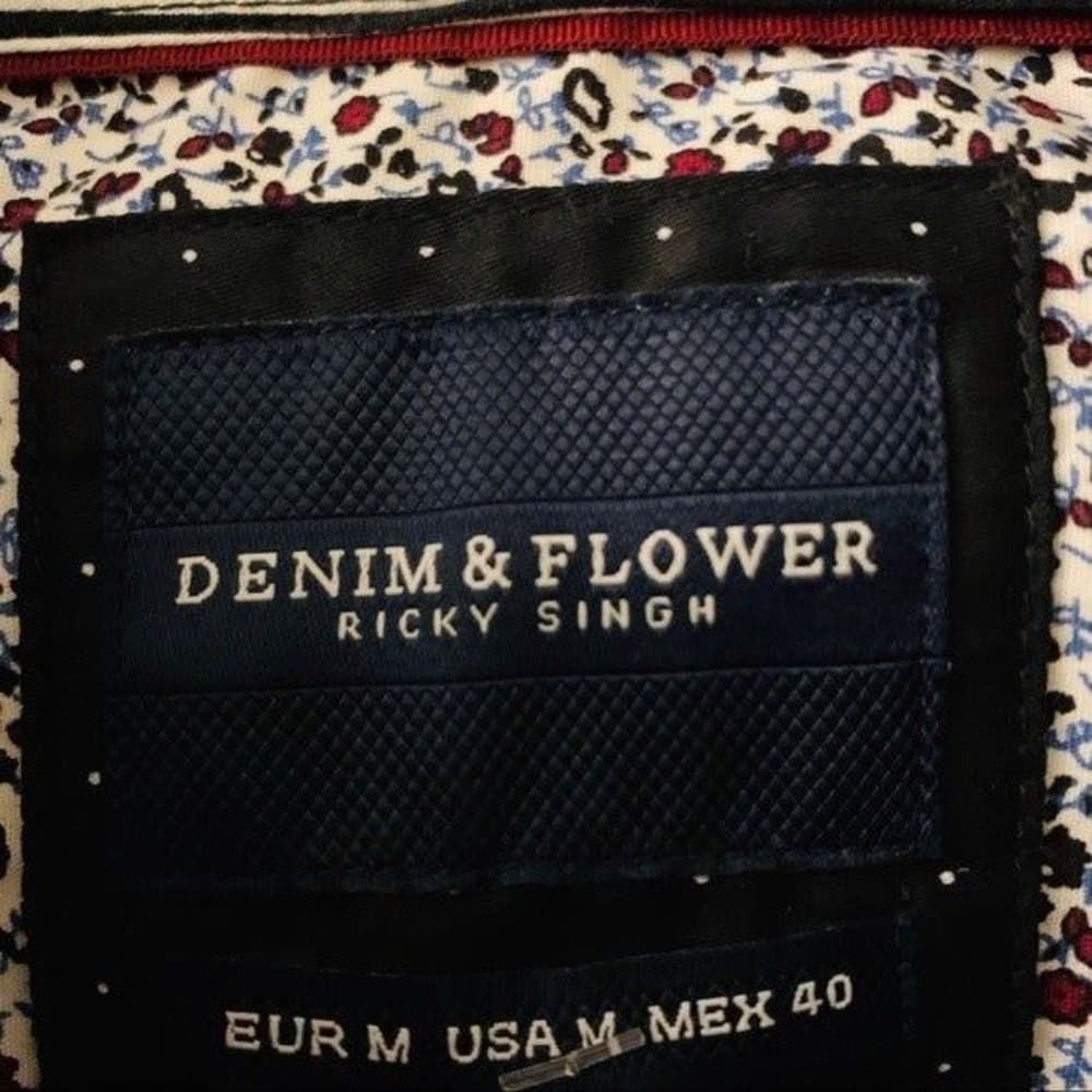 Denim & Flower Men's Dress Shirt - Thumbnail 4