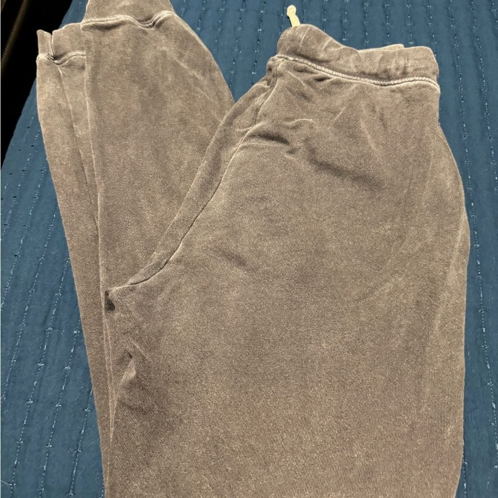 American Apparel Gray Sweatpants Relaxed‎ Fit Joggers - Thumbnail 3