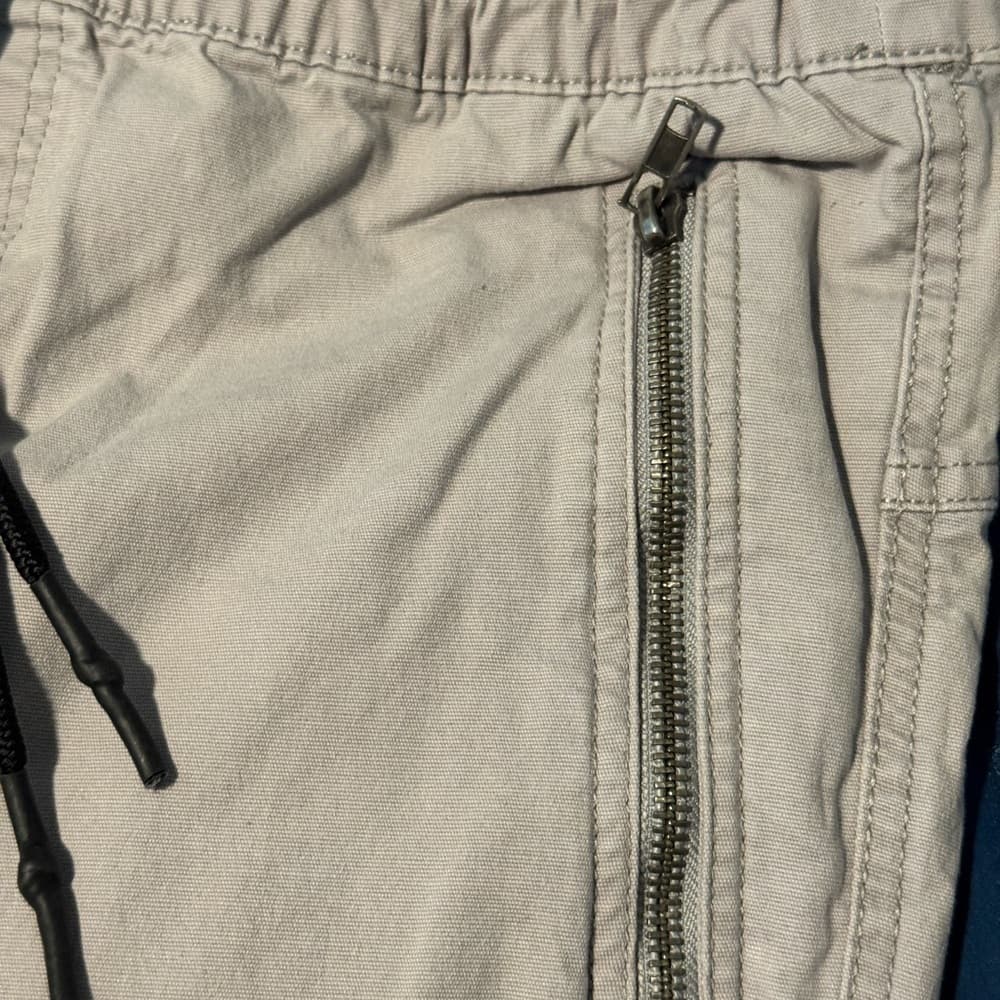 Gray Sweatpants with Relaxed Fit and Drawstring Waist - Thumbnail 2