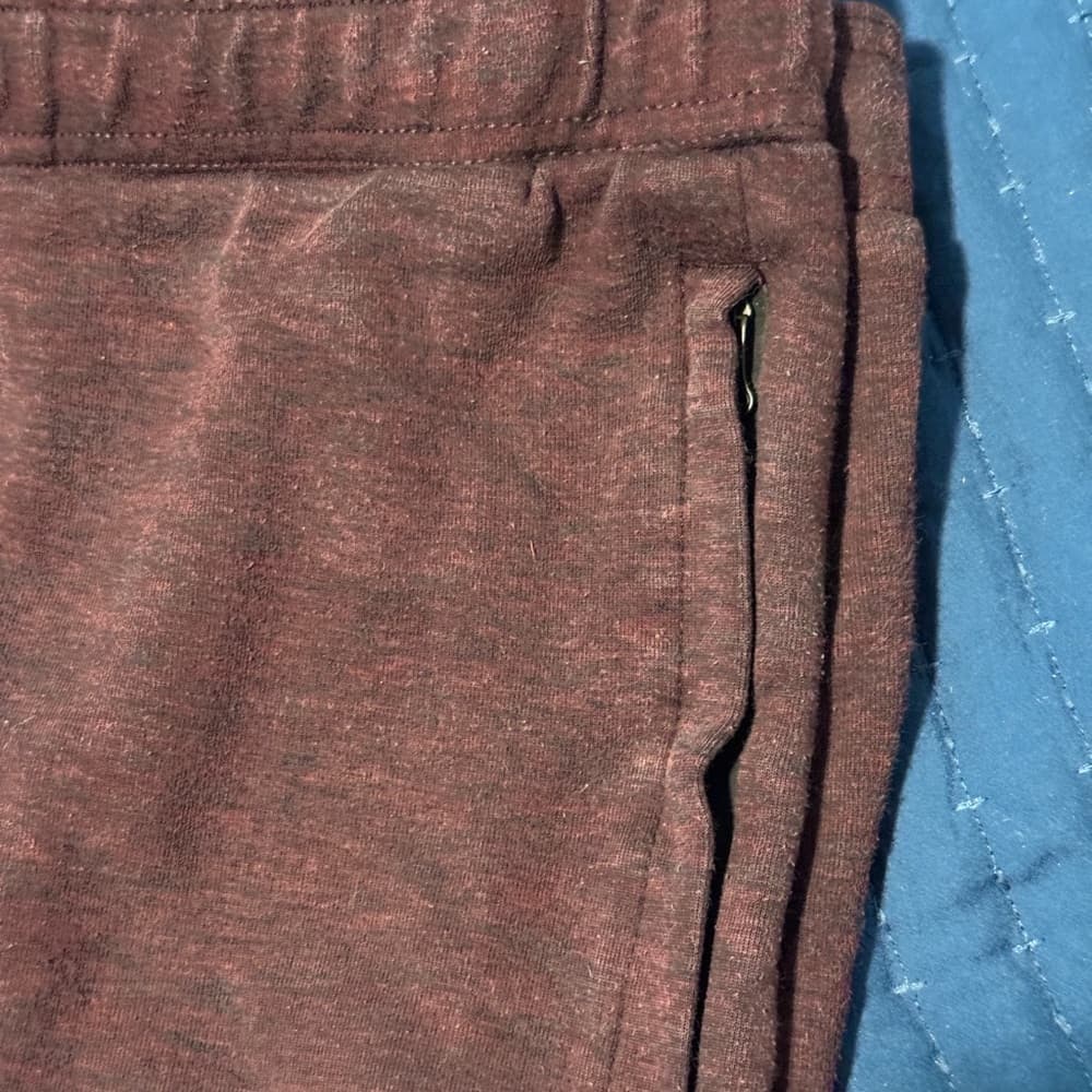 American Eagle‎ Outfitters burgundy Sweatpants with Elastic Waistband - Thumbnail 2