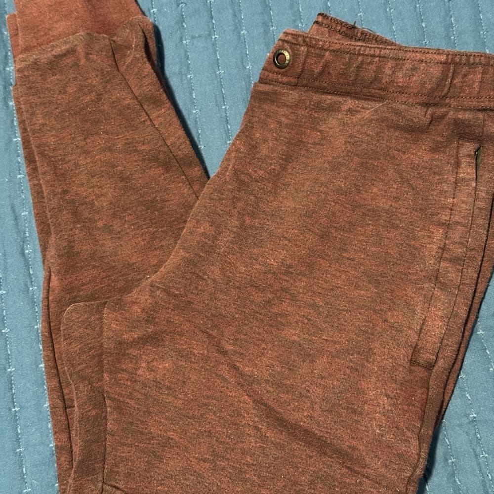 American Eagle‎ Outfitters burgundy Sweatpants with Elastic Waistband - Thumbnail 4