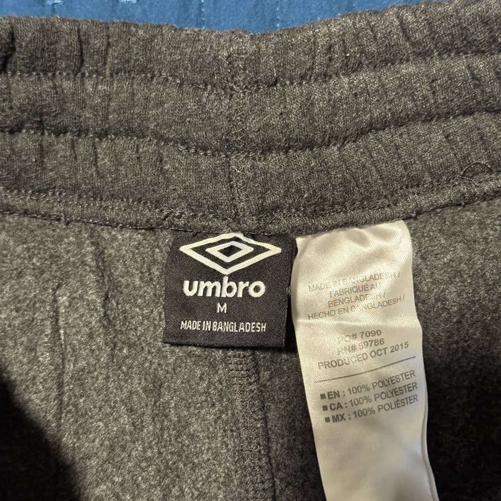 Umbro‎ Gray Sweatpants Soft Knit Athletic Wear - Thumbnail 3