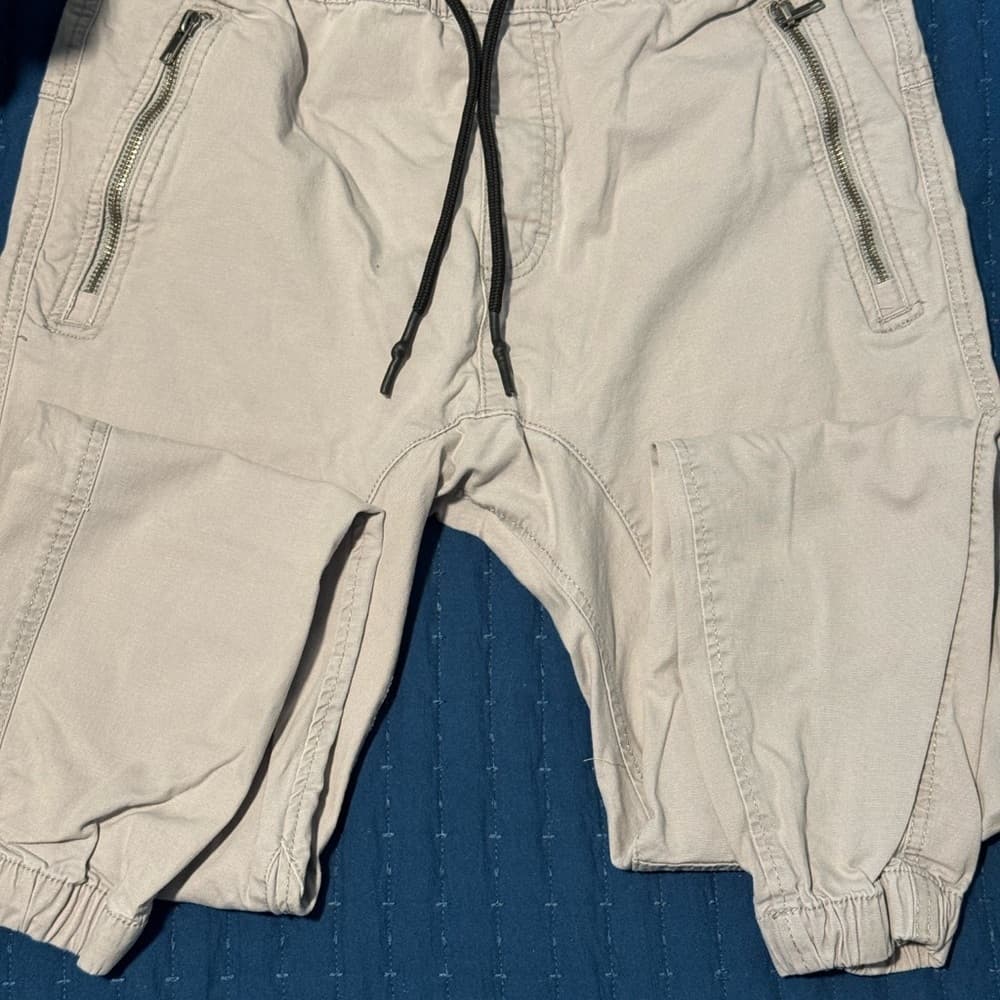 Gray Sweatpants with Relaxed Fit and Drawstring Waist - Thumbnail 5