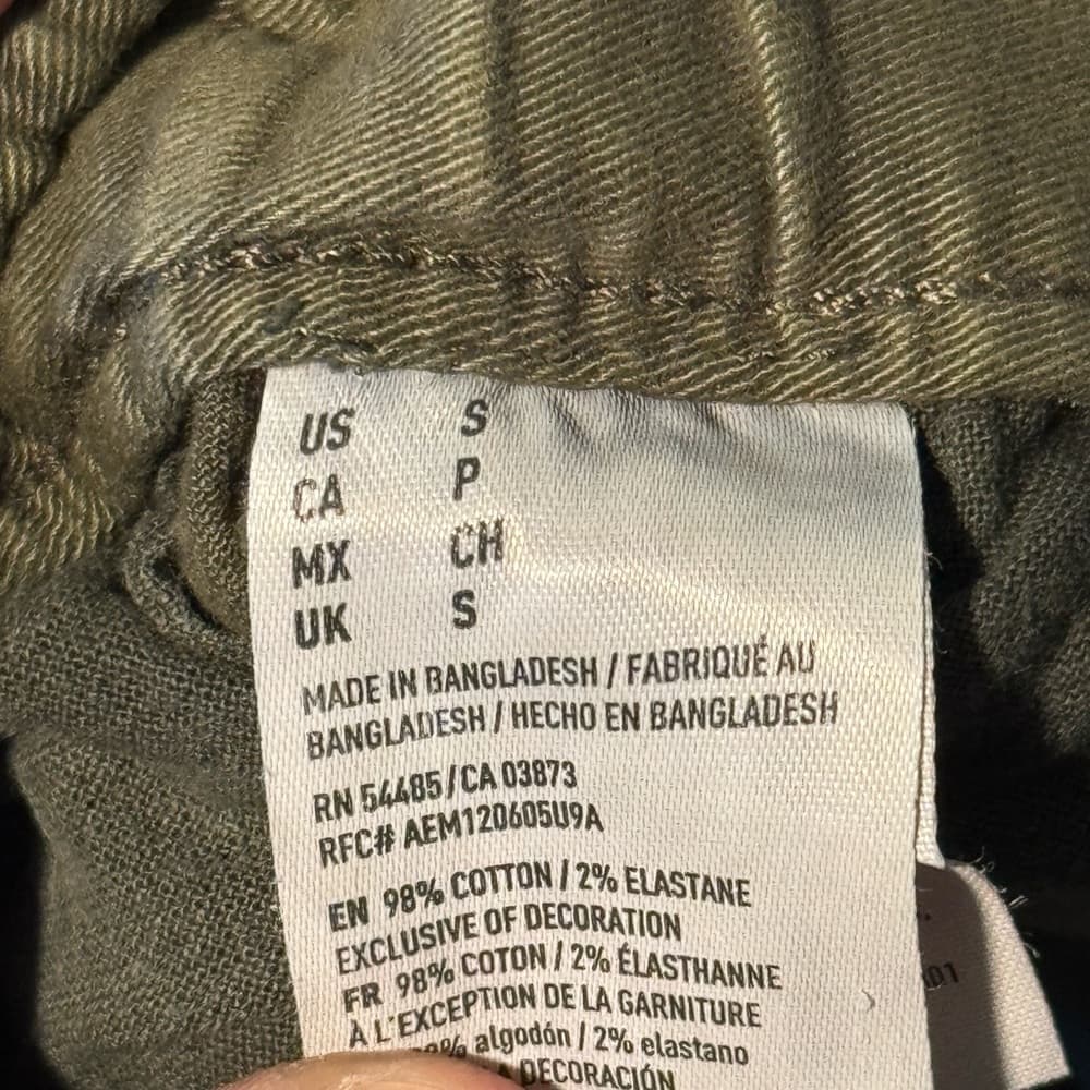 American Eagle Outfitters Olive‎ Sweatpants Relaxed Fit - Thumbnail 3