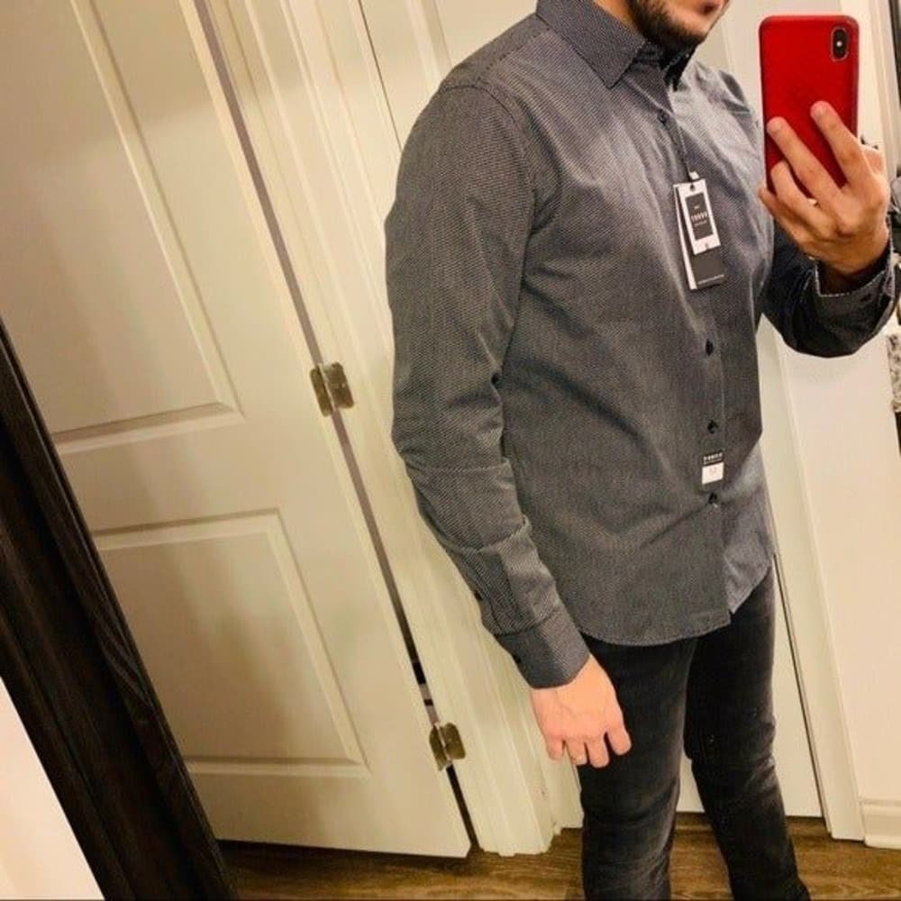 Denim & Flower Men's Dress Shirt - Thumbnail 2
